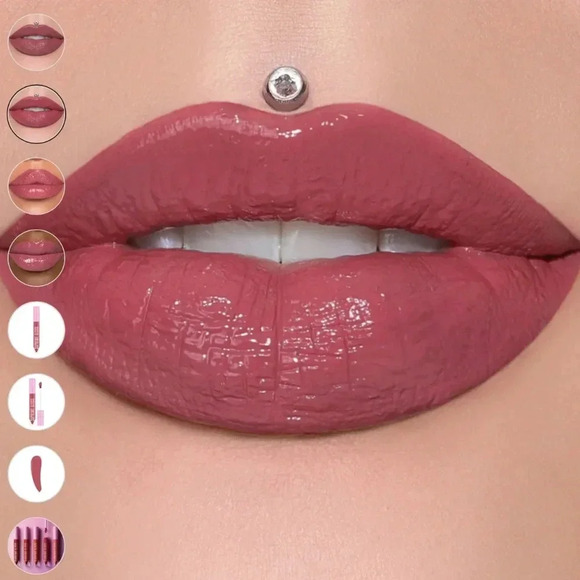 Please forgive me Jeffree Star Supreme Gloss - NWT -  Deep Rose - Mauve - Picture 3 of 10